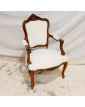 Fauteuil Relooké Moumoute Blanche