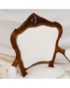 Fauteuil Relooké Moumoute Blanche