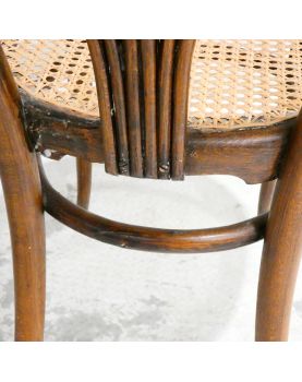 Pair of Bistro Chairs with Cane Seats