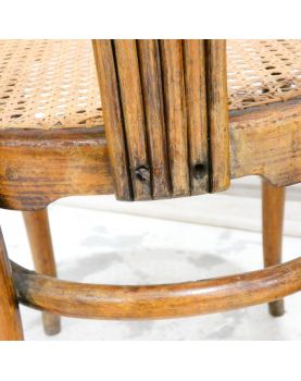 Pair of Bistro Chairs with Cane Seats