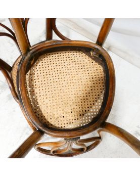 Pair of Bistro Chairs with Cane Seats