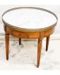 Table Bouillotte Dessus Marbre Blanc