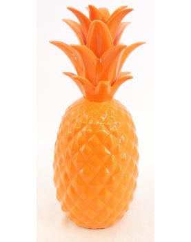 Decorative Orange Earthenware Pineapple