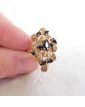 Bague en Or 14k avec Pierres Noires 5.2 Grammes
