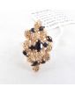 Bague en Or 14k avec Pierres Noires 5.2 Grammes