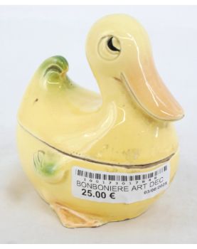 Petite Bonbonnière Art Déco Canard