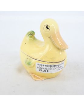 Small Art Deco Duck Candy Box
