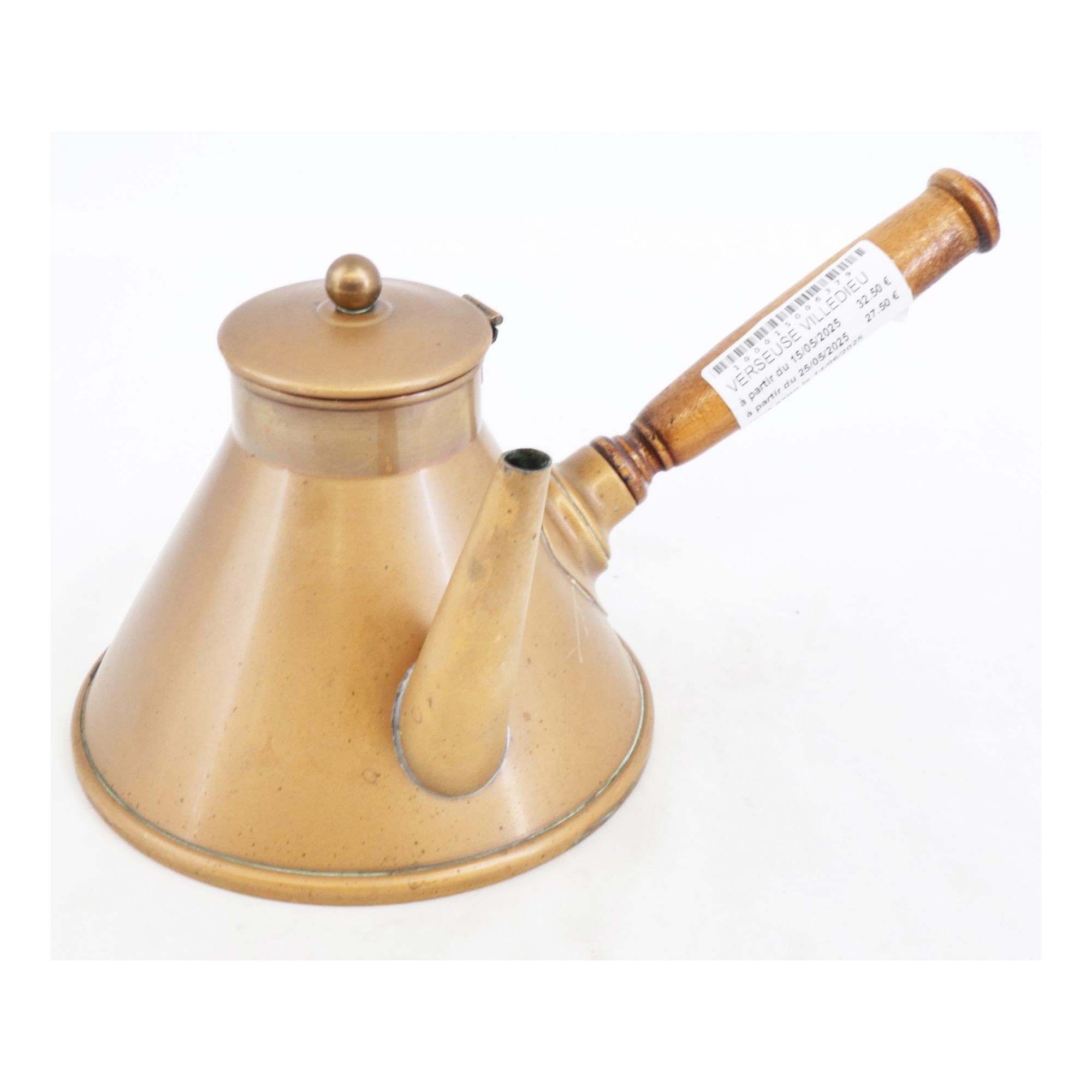 VILLEDIEU Copper Jug with Wooden Handle VILLEDIEU Copper Jug with Wooden Handle