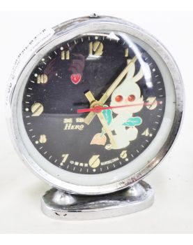 Antique Chinese Animated Alarm Clock