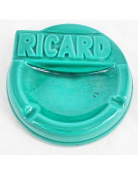 RICARD Green Ceramic Ashtray