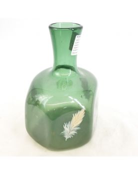 Vase en Verre Émaillé de Plume Artiste de Paris