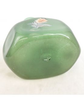 Vase en Verre Émaillé de Plume Artiste de Paris