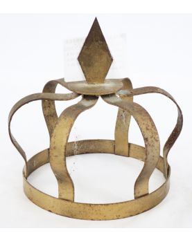 Couronne de Madonne en Fer Doré XIXe Siècle