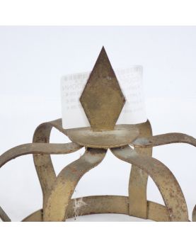Couronne de Madonne en Fer Doré XIXe Siècle