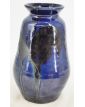 Vase en Céramique d’Art Glaçure Bleue Signé Thomas BUXO 1960