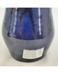 Vase en Céramique d’Art Glaçure Bleue Signé Thomas BUXO 1960