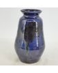 Vase en Céramique d’Art Glaçure Bleue Signé Thomas BUXO 1960