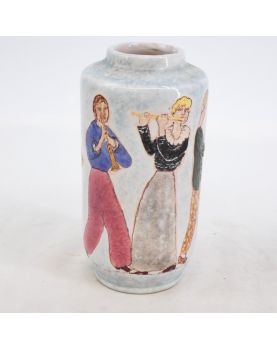 Saltimbanques Vase 1950s Signed