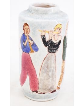 Vase Saltimbanques Années 50 Signé