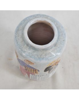 Saltimbanques Vase 1950s Signed