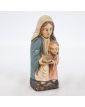 Petit Sujet Vierge à l’Enfant en Pierre Polychrome