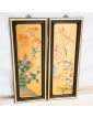 Pair of Lacquered Wood Panels