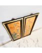Pair of Lacquered Wood Panels