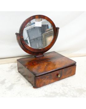 Mahogany Veneer Dressing Table Mirror with 1 Drawer