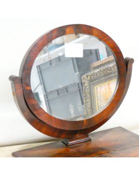 Mahogany Veneer Dressing Table Mirror with 1 Drawer