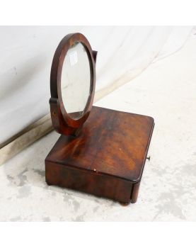 Miroir de Coiffeuse en Placage Acajou 1 Tiroir