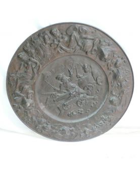 Large Round Repulsed Copper Panel