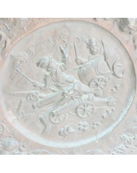 Large Round Repulsed Copper Panel