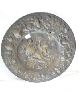Large Round Repulsed Copper Panel