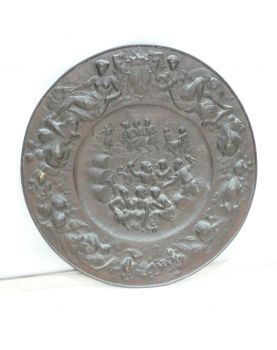 Large Round Repulsed Copper Panel