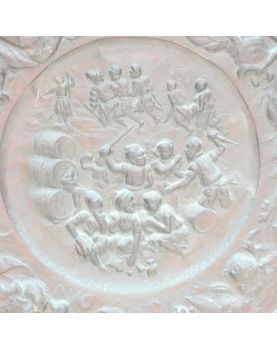 Large Round Repulsed Copper Panel
