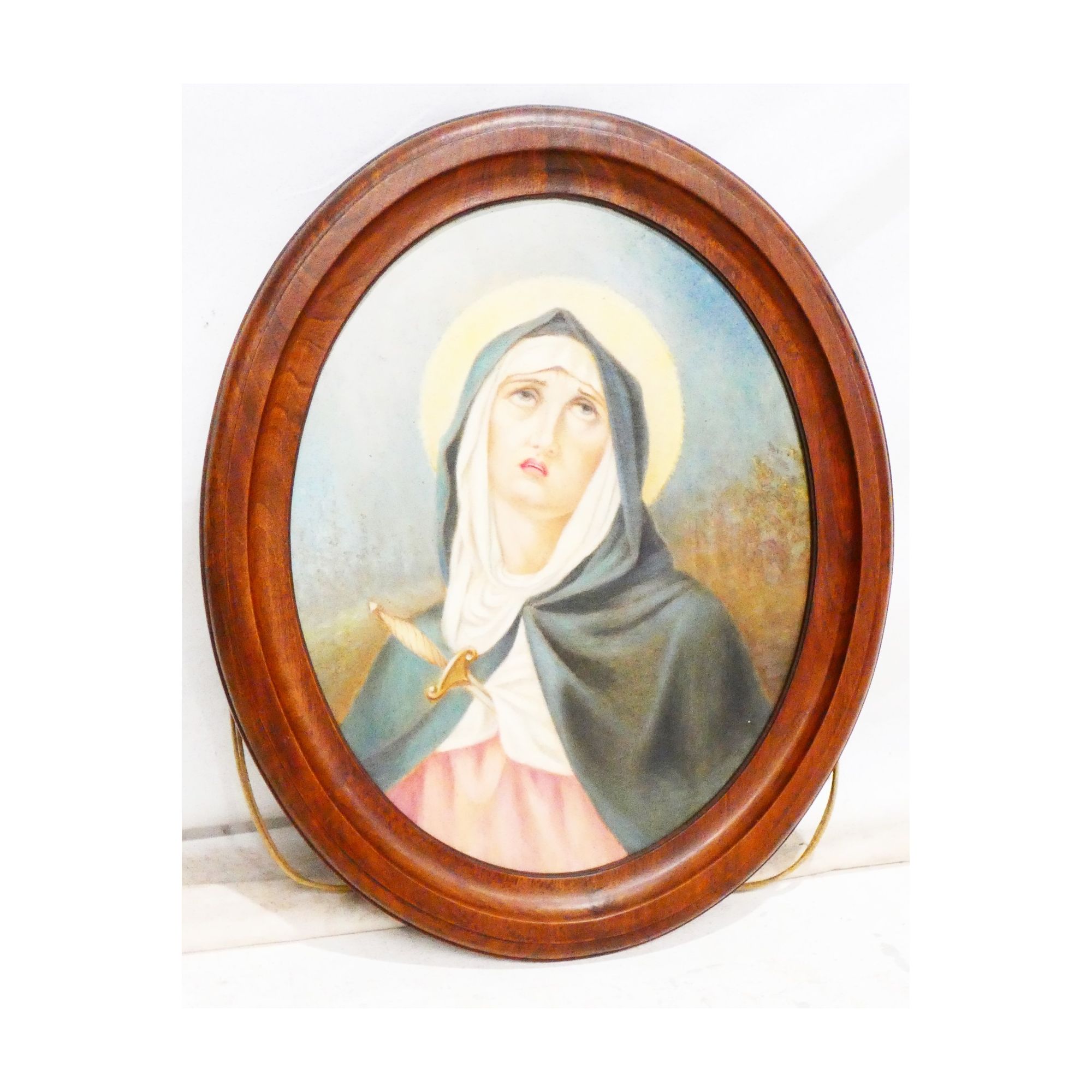 Oil on Oval Canvas Our Lady of Sorrows Oil on Oval Canvas Our Lady of Sorrows