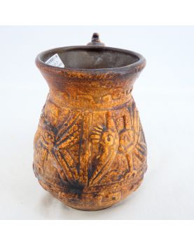 Ceramic Pitcher with Bird Decor