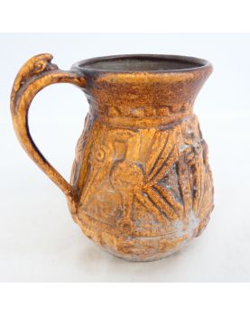 Ceramic Pitcher with Bird Decor