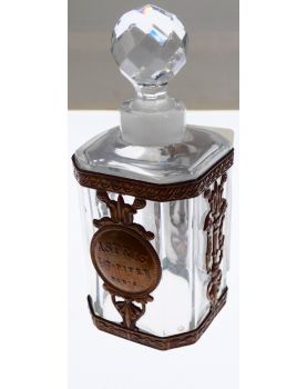 Petit Flacon en Cristal et Laiton ASTRIS