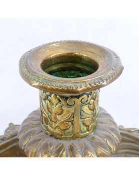 Bronze Hand Candle Holder