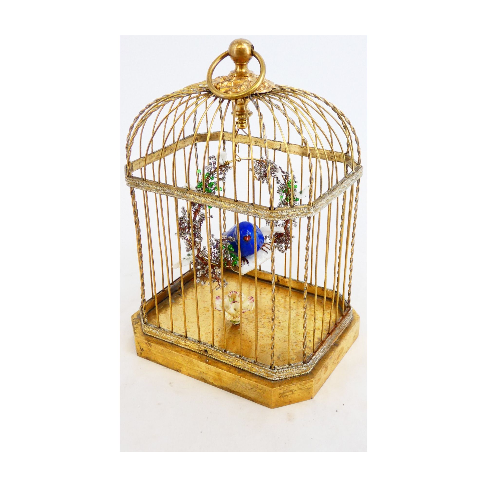 Cage à Oiseau en Laiton Cage à Oiseau en Laiton