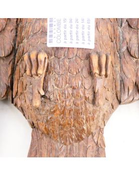 Colombe en Bois Sculpté