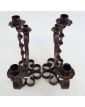 Pair of Wrought Iron Candlesticks