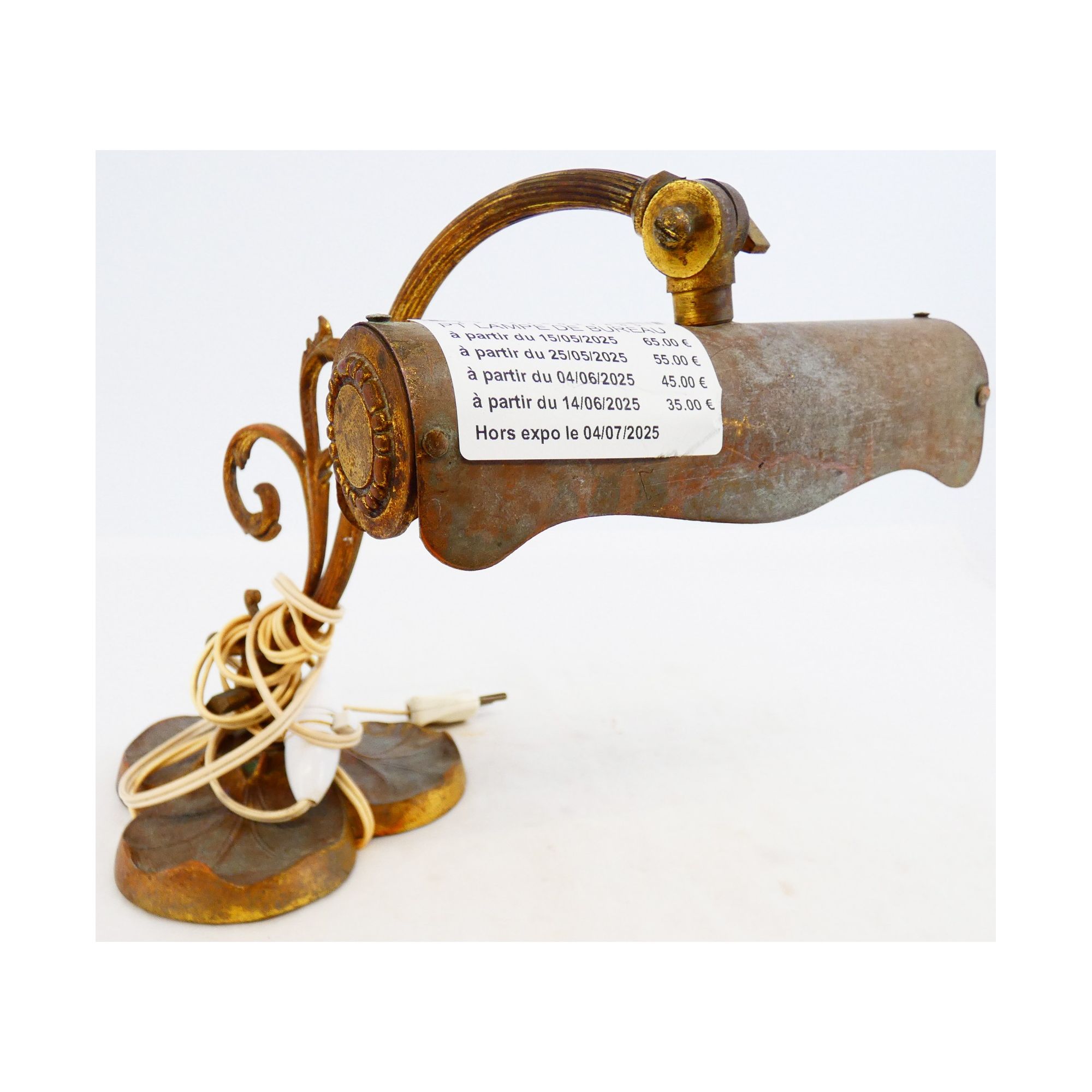 Small Bronze Desk Lamp 1900 Small Bronze Desk Lamp 1900
