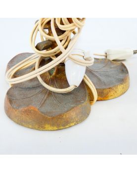 Petite Lampe de Bureau en Bronze 1900