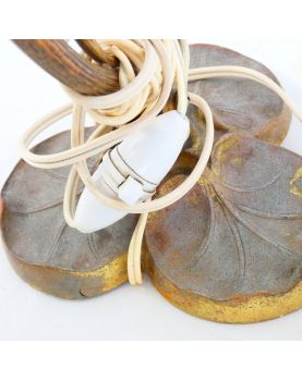 Petite Lampe de Bureau en Bronze 1900