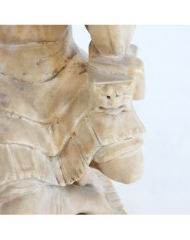Alabaster Thinker Statue