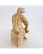 Statue Penseur en Albâtre