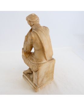 Statue Penseur en Albâtre