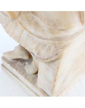 Alabaster Thinker Statue